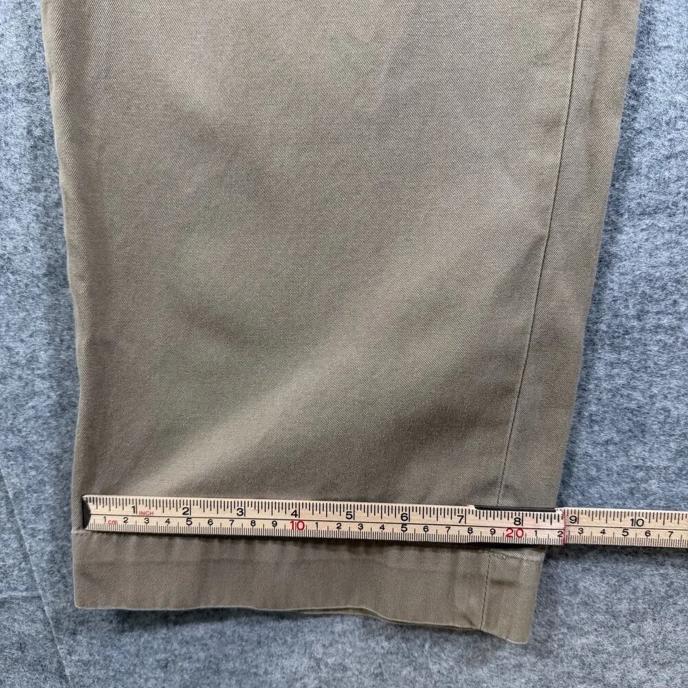 Banana Republic Dawson Pants Mens 31/32 Khaki Straight Leg 100% Cotton Chino